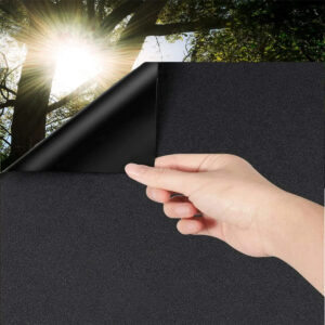 1.52*30M PVC Anti Scratch Blackout Black Opaque Privacy Protection Luxury Glass Window Film Self-Adhesive Car Window Tint