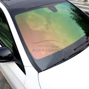 Sunset Orange Red Chameleon Solar Film Color-Changing PET Material Window Tint UV Proof Self-Adhesive Car Window Car Films