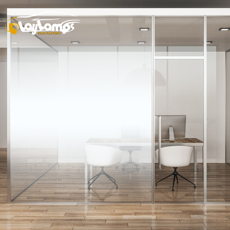 New Arrival Self-Adhesive PET Window Tint Gradient White Frosted Snowflake Pattern Privacy Decorative Film - Image 3