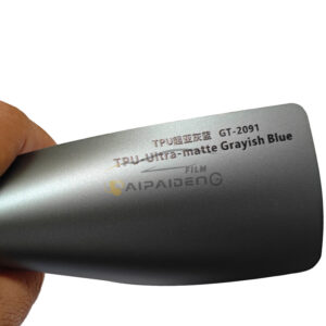 Colour PPF TPU Super Matte Gray-blue Car Vinyl Wrap Auto Films Pellicola Wrapping Anti-scratch Color Change Ppf Car Wrap Film