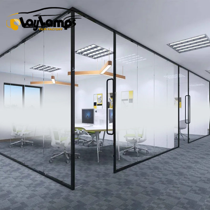 New Arrival Self-Adhesive PET Window Tint Gradient White Frosted Snowflake Pattern Privacy Decorative Film - Image 4