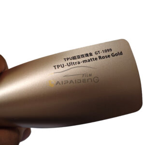 TPU Matt Metal Rose Gold Color PPF Paint Protection Film Self Healing Anti Yellow Anti Scratch UV Proof 7.5mil Car Wrapping Roll