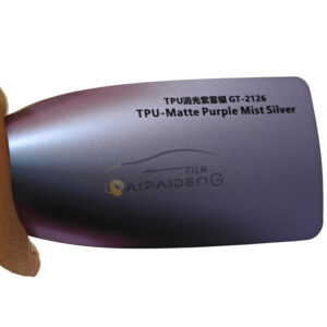 Color TPU PPF High Quality TPU Matt Metal Sliver Purple Car Color PPF Paint Protection Film