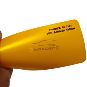 7.5Mil Self Healing Anti Scratch Matte Athletic Yellow Color Change Car Body Paint Protection Vinyl Wrap TPU PPF Film